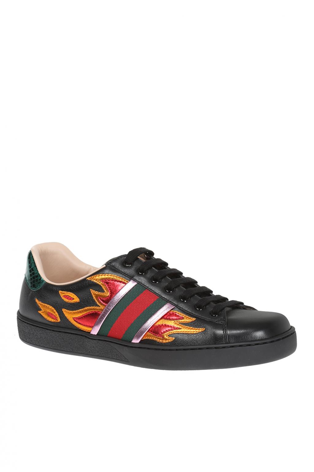 Black Leather sneakers Gucci - Vitkac Canada